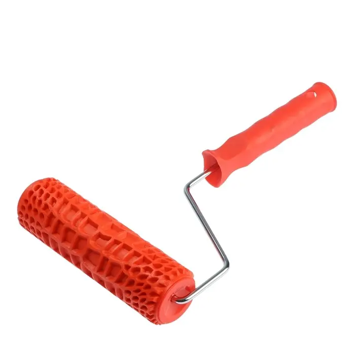 Валик декоративный ТУНДРА, резиновый, &laquo;змея&raquo;, рукоятка d=6 мм, 180 мм