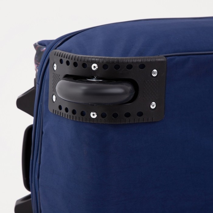 Чемодан малый 37 л (S), с расширением, сумка дорожная на молнии, цвет тёмно-синий Чемодан малый 37 л (S), с расширением, сумка дорожная на молнии, цвет тёмно-синий
