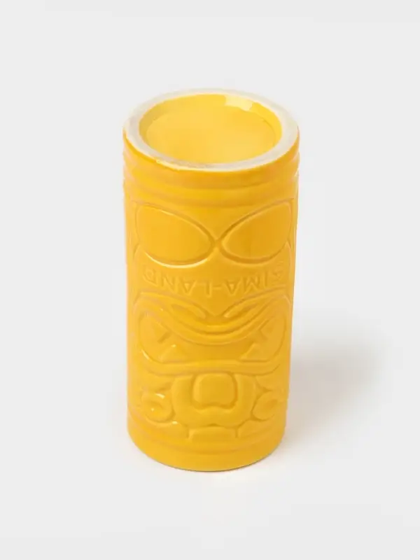 Стакан для коктейлей &laquo;Тики остров&raquo;, 400 мл, d=7 см, h=14.5 см, керамика, жёлтый