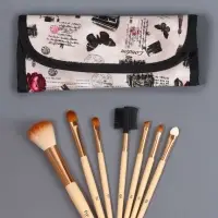 Набор кистей для макияжа PASTEL BLUSH, 7 шт., в чехле