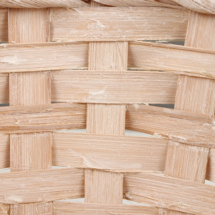 Набор корзин плетеных, D16xH10/32см, D18xH10/34см, D21xH10/36см, 3шт, бамбук, белый Набор корзин плетеных, D16xH10/32см, D18xH10/34см, D21xH10/36см, 3шт, бамбук, белый