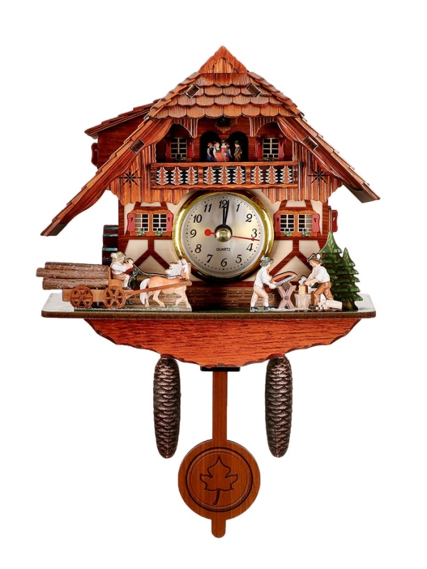 Часы настенные с кукушкой «Поместье», плавный ход, 21.6×14.8×5.5 см Часы настенные с кукушкой «Поместье», плавный ход, 21.6×14.8×5.5 см