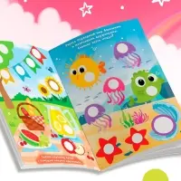 Книга "Наклейки-кружочки для девочек", 208 наклеек