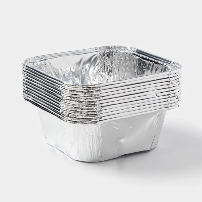 Набор форм для выпечки из фольги Доляна, 90 мл, 7.5&times;3 см, 50 шт.