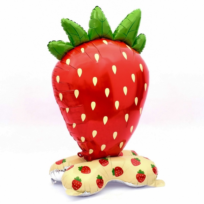 Шар фольгированный 46 Шар фольгированный 46" "Клубника", на подставке