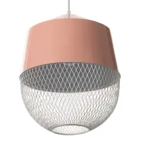 Светильник потолочный BayerLux Lisa, 1&times;40 Вт, Е27, светло-розовый, 26&times;26&times;32 см