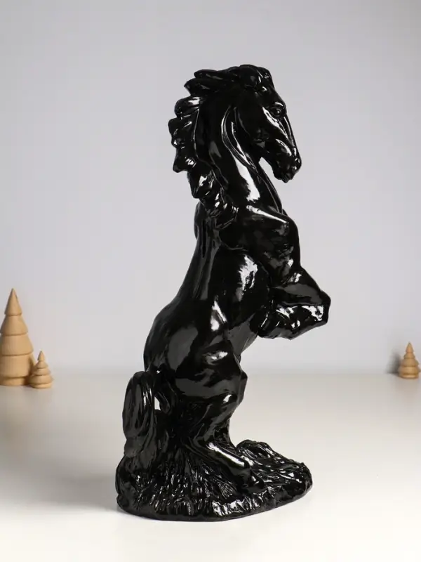 Копилка "Скульптура коня"  высота 45 см , чёрный