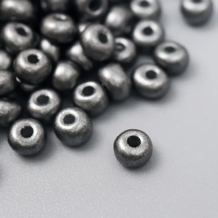 Бисер стекло 6/0  Бисер стекло 6/0 "Металлик. Маренго" 10 гр