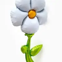 Воздушный шар фольгированный 43" "Ромашка белая" под воздух