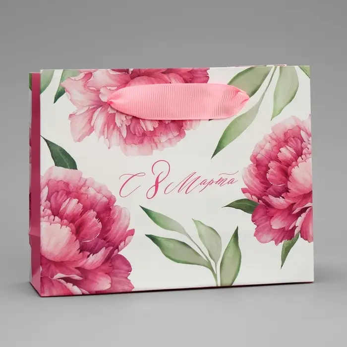 Пакет подарочный ламинированный, упаковка, «8 марта», S 12 х 15 х 5.5 см Пакет подарочный ламинированный, упаковка, «8 марта», S 12 х 15 х 5.5 см