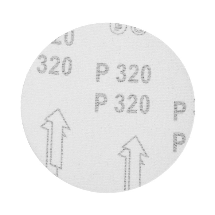 Круг абразивный шлифовальный под  Круг абразивный шлифовальный под "липучку" ТУНДРА, 125 мм, Р320, 10 шт.