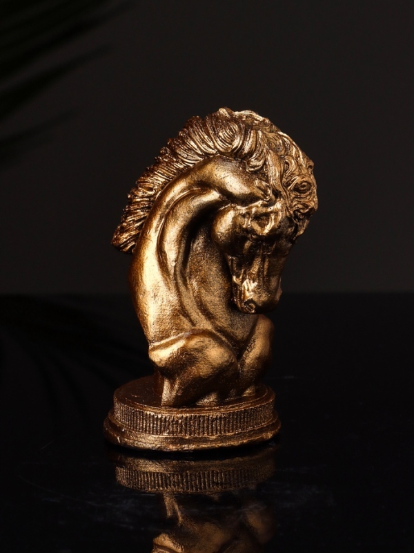 Фигура  Фигура "Конь " 9х6 см, цвет бронза