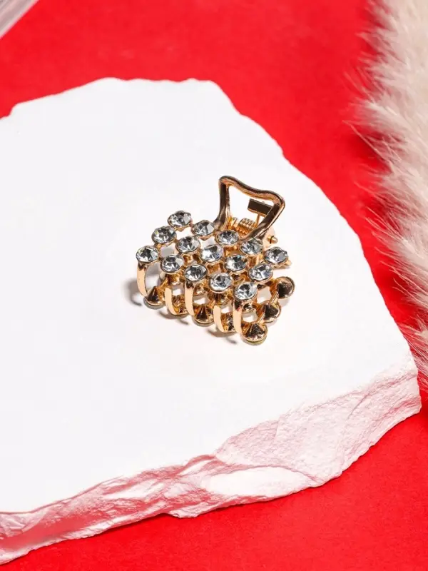 Крабик для волос &laquo;Классик&raquo;, 2.5 см, золотистый МИКС