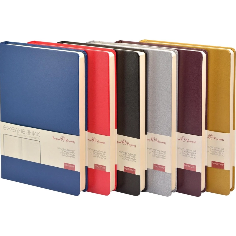 Ежедневник недатированный красный, MEGAPOLIS А5, 142х214мм,320стр.3-281/04