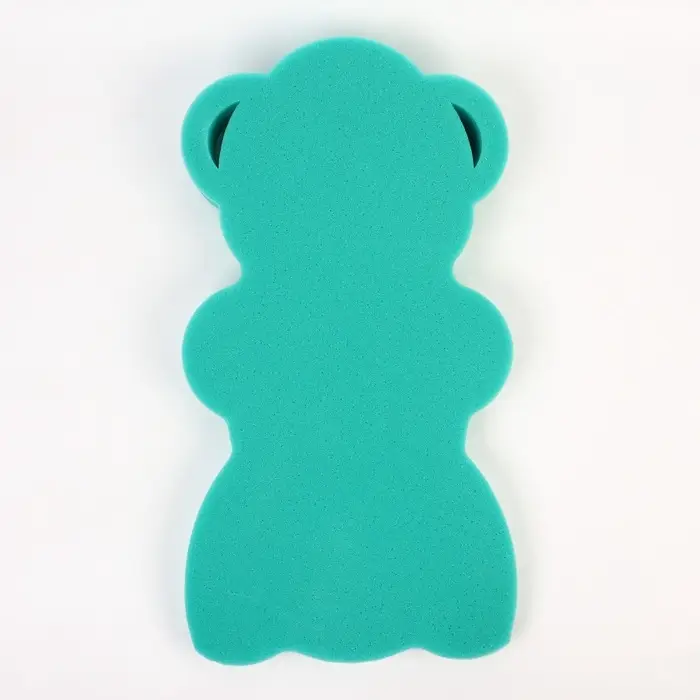 Подкладка для купания макси &laquo;Мишка&raquo;, зелёная, 55&times;30&times;6 см