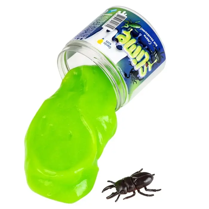 Слайм "Мялка-жмялка", зеленый, с фигуркой, 180 г SLI65