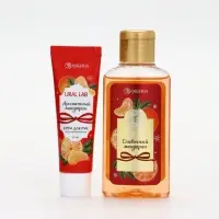 URAL LAB Арома Саунд Набор гель для душа, крем для рук и пилка для ногтей, мандарин URAL LAB Арома Саунд Набор гель для душа, крем для рук и пилка для ногтей, мандарин