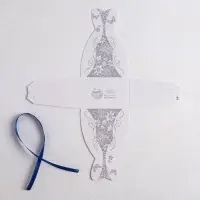 Коробка бонбоньерка, упаковка подарочная, свадебная, упаковка подарочная, «Платье невесты», 6.5 х 9.5 см