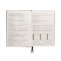 Ежедневник недатированный формат А5, 80л, линия, с ручкой, подар коробка, Черный