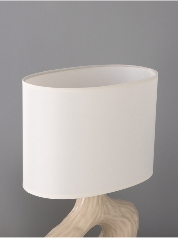 Настольная лампа Настольная лампа "Эсмеральда" 1х15Вт Е14 молочный 25х15х33см