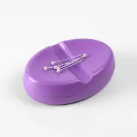 Игольница магнитная, 9.3&times;6.5 см, фиолетовая