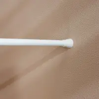 Карниз для шторы в ванную тм VETTA, 2м, телескопический, алюминий, белый