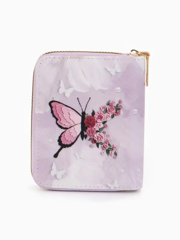Кошелек жен 07-01-01 Июнь2550 бабочка, 8,5*2,5*10,5 см, 2 отд+отд/молн, д/карт, розовый Кошелек жен 07-01-01 Июнь2550 бабочка, 8,5*2,5*10,5 см, 2 отд+отд/молн, д/карт, розовый