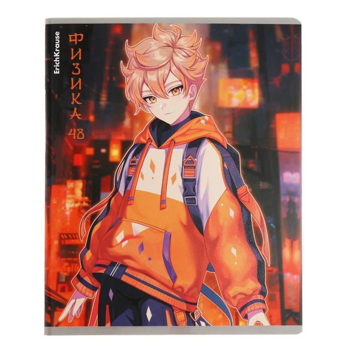 Комплект предметных тетрадей 48 листов, 12 штук, ErichKrause Комплект предметных тетрадей 48 листов, 12 штук, ErichKrause "Manga", мелованный картон, блок офсет белизна 100%, инфо-блок