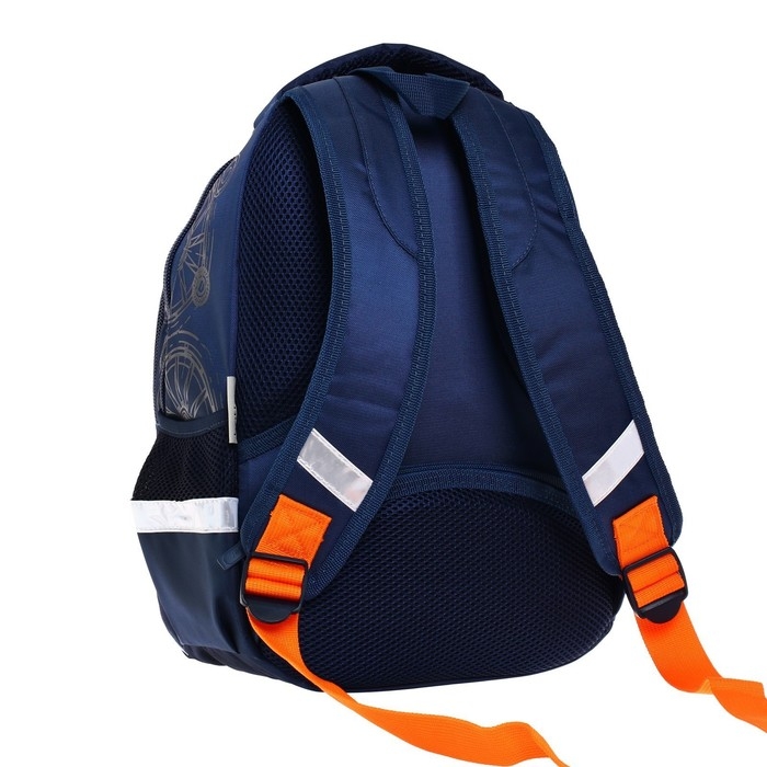 Рюкзак школьный 38,5 х 26 х 17 см, эргономичная спинка, Hatber Primary School Рюкзак школьный 38,5 х 26 х 17 см, эргономичная спинка, Hatber Primary School "Скутер" NRk_74065