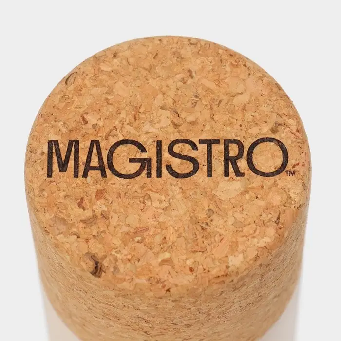 Бутылка для воды Magistro Cork, c элементами пробки, 450 мл, 7&times;7&times;23 см, пластик, бежевая