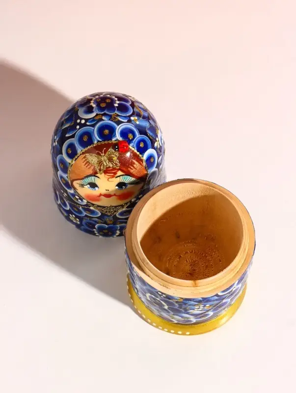 Матрёшка дерево &laquo;Зина&raquo;, 5-ти кукольная, 18 см, ручная работа, МИКС