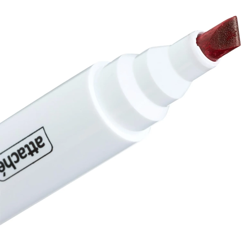 Маркер перманентный ATTACHE красный 1,5-3 мм скошенный наконечник