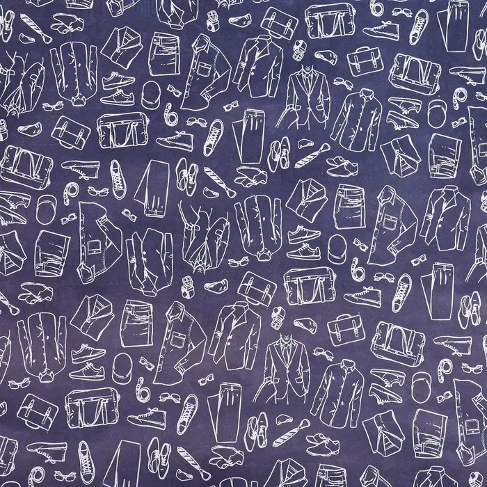 Бумага упаковочная, глянцевая «Мода», двусторонняя, 50×70 см