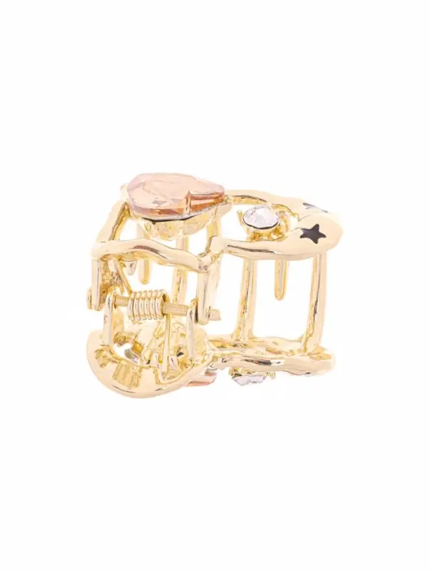 Крабик для волос &laquo;Эйвери стиль&raquo;, сердце, 3 см, золотистый