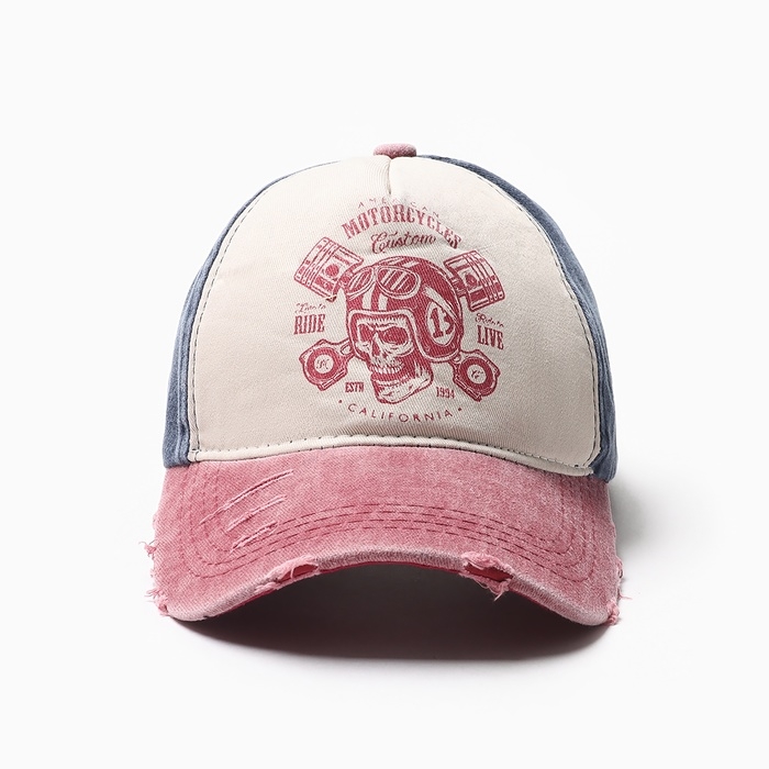 Кепка мужская MINAKU  Кепка мужская MINAKU "Motorcycler", цвет синий, размер 56-58