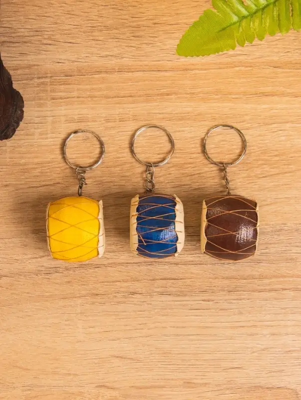 Сувенир брелок &laquo;Барабан&raquo;, 3.5&times;3.5&times;3 см, махагон, МИКС