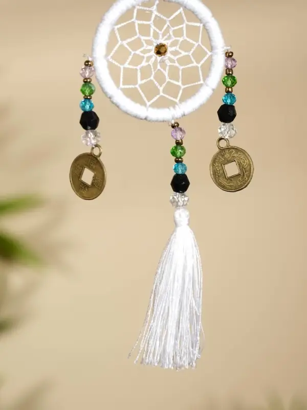 Брелок &laquo;Ловец снов&raquo;, 4&times;15 см, белый