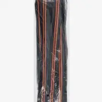 Молния &laquo;Трактор&raquo;, №5, разъёмная, замок автомат, 80 см, чёрная, оранжевая