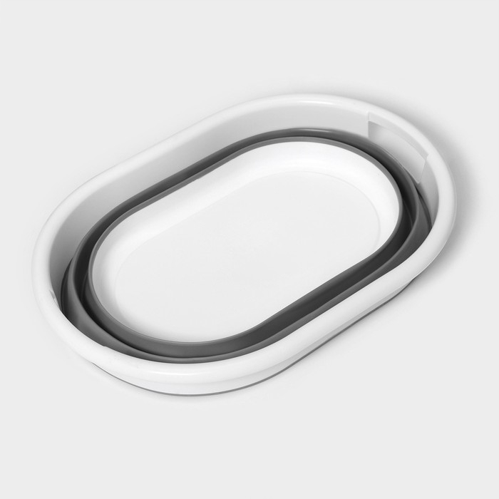 Таз складной Доляна, 39 л, 61,5×44×26,5 см, цвет серый Таз складной Доляна, 39 л, 61,5×44×26,5 см, цвет серый