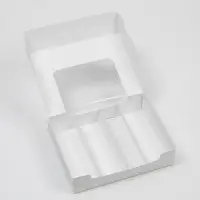 Коробка для эклеров, кондитерская упаковка, 4 вкладыша, &laquo;Сладкая жизнь&raquo;, 20&times;15&times;5 см
