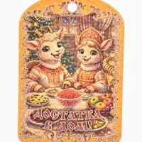 Доски разделочные сувенирные &laquo;Достатка в доме. Символ года&raquo;, набор 3 шт., дерево, жёлтые