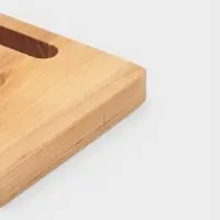 Доска разделочная Классик, пропитана маслом, береза, 20,5х14,5х1,8/1,6 см