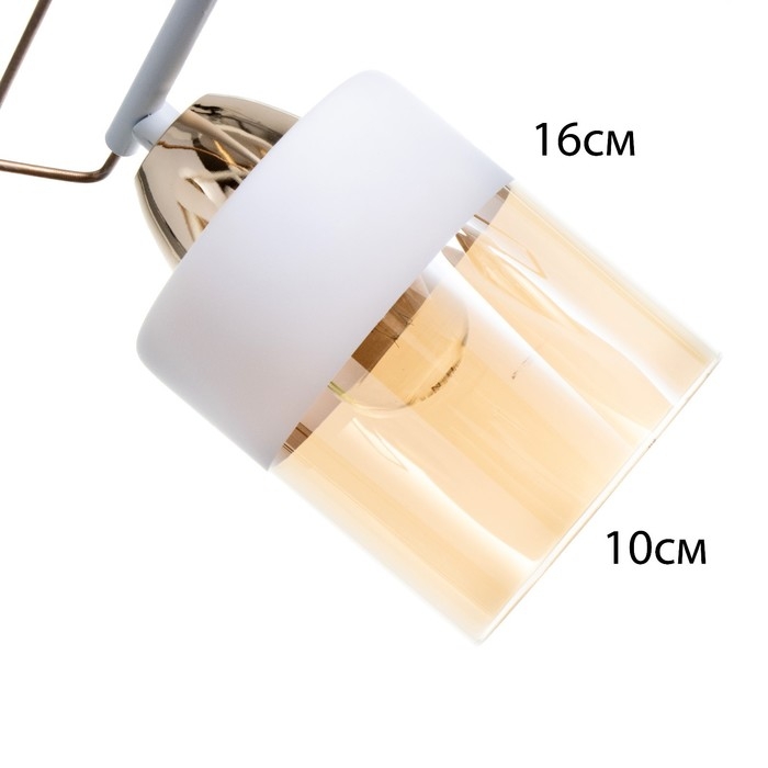 Люстра Люстра "Аделла" 5хЕ27 40Вт бело-золотой 52х52х24 см BayerLux