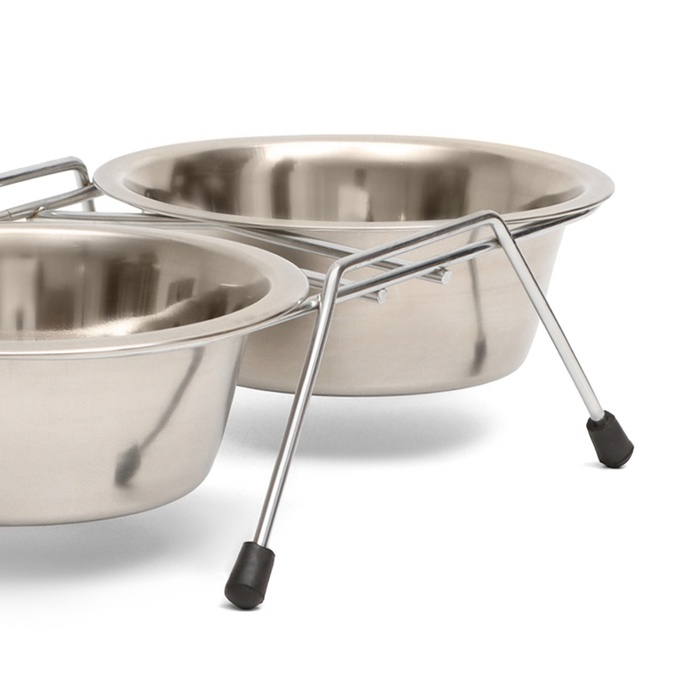 Набор из 2 мисок на подставке, 2 х 350 мл Набор из 2 мисок на подставке, 2 х 350 мл