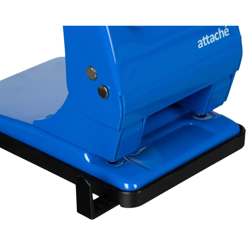 Дырокол Attache до 60 листов, с линейкой, металл, синий