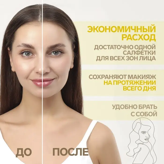 Матирующие салфетки «Colorful», 50 шт, цвет белый Матирующие салфетки «Colorful», 50 шт, цвет белый