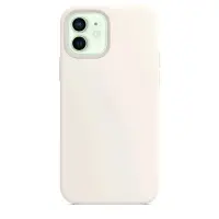 Чехол iPh 12 Mini Silicon Case под  White (c LOGO)