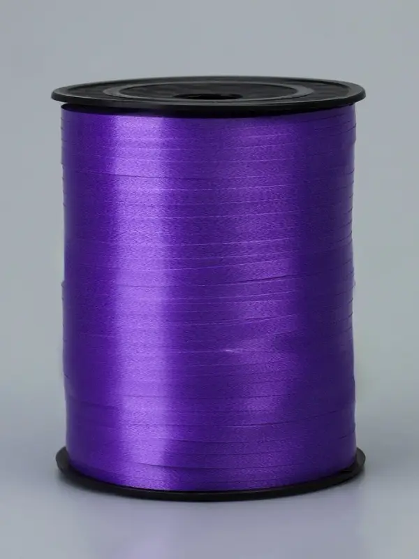 Лента для декора, подарков и шаров, фиолетовый, 0.5 см &times; 500 ярдов