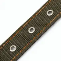 Ошейник брезентовый с подкладом, 72&times;3.5 см, ОШ 45-60 см, хаки