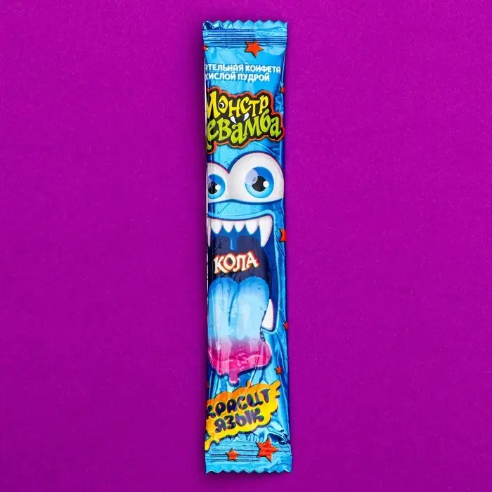 Хеллоуин. Жевательная конфета «Монстр Жевамба» ассорти, 8 г Хеллоуин. Жевательная конфета «Монстр Жевамба» ассорти, 8 г